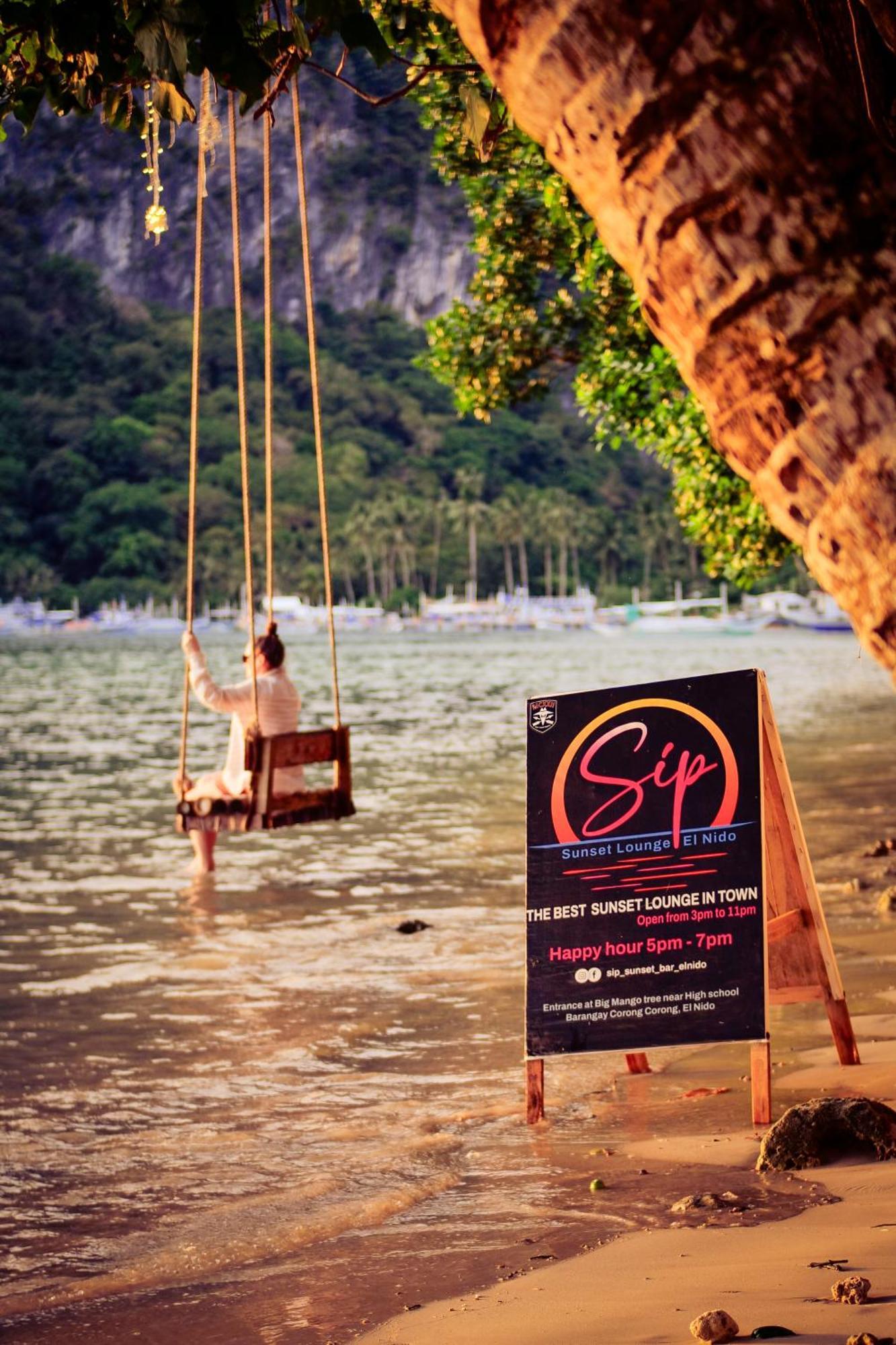 Sip Sunset Hostel And Lounge Эль-Нидо Экстерьер фото
